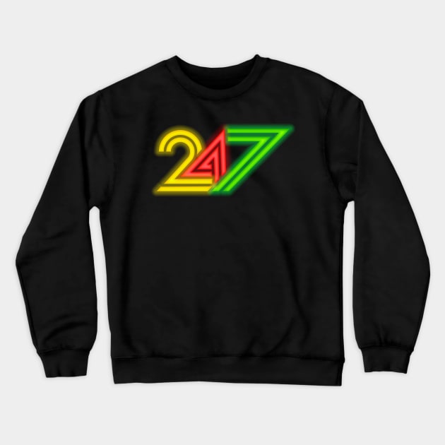 24 7 Neon Crewneck Sweatshirt by Destro